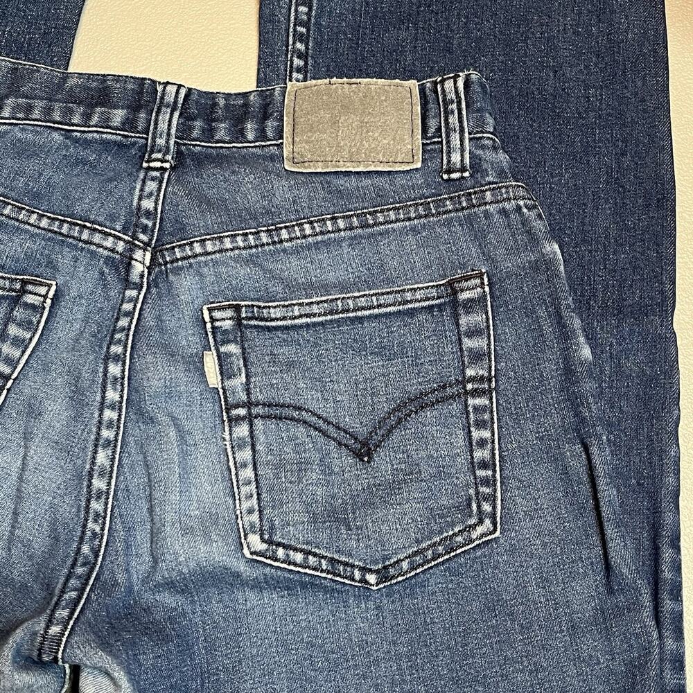 Vtg Levis Silver Tab Hipster Boot Cut Fit Denim Pants Jeans Sz 9 Blue 90s Y2K